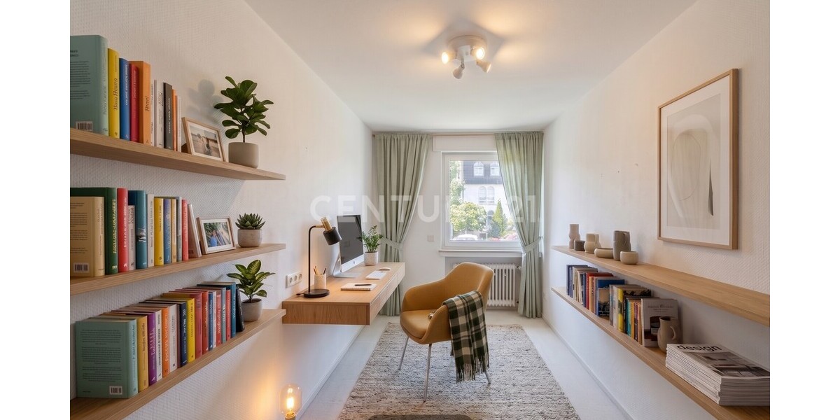 Arbeitszimmer Visualisierung